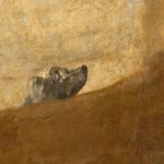 Perro semihundido - Goya